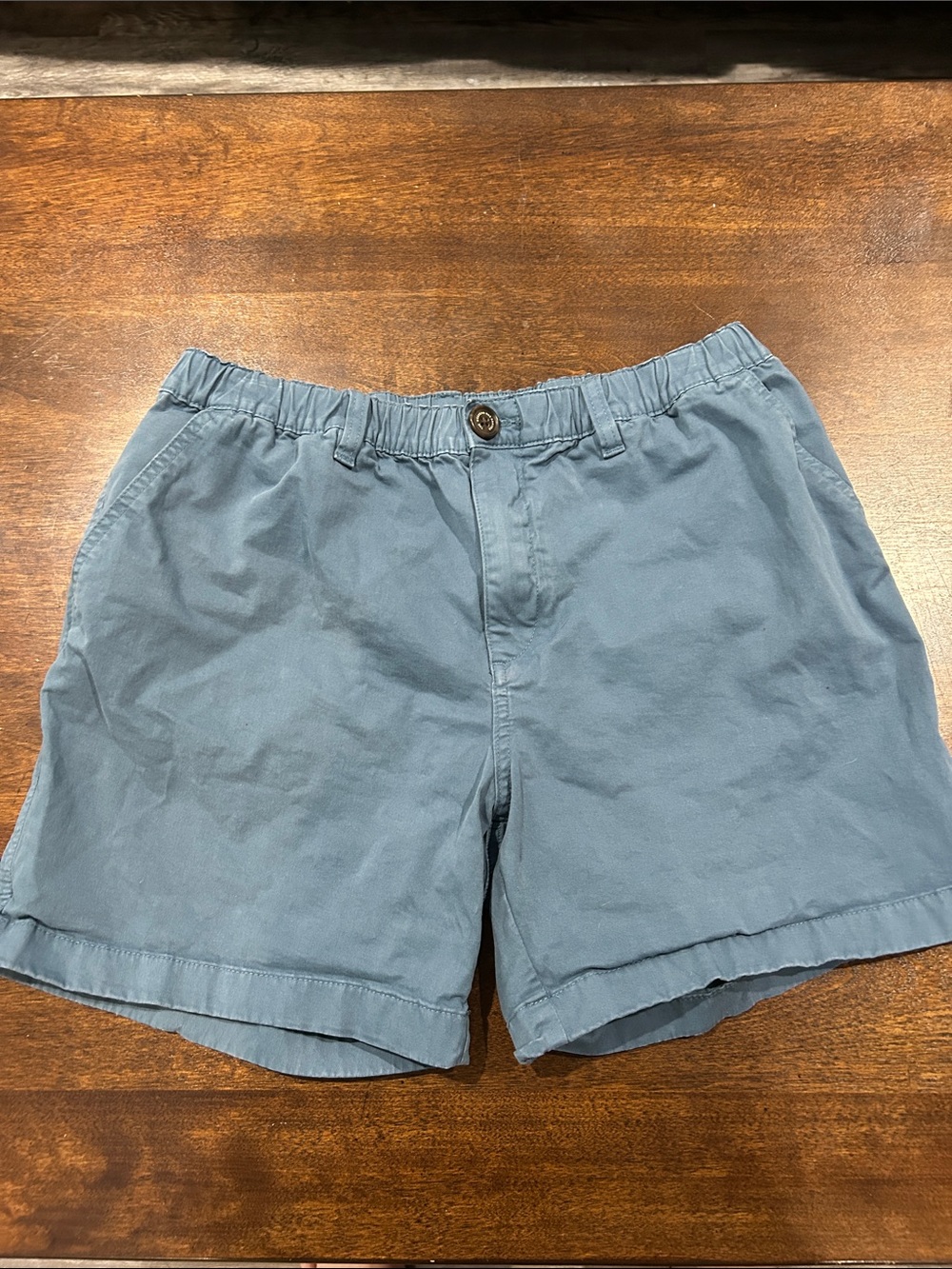 chubbies Slate Blue Flat-Front Elastic-Waist Shorts